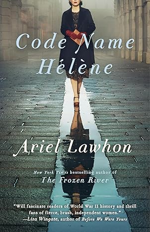 Book cover showing a woman in 1930s dress walking along a cobblestone street