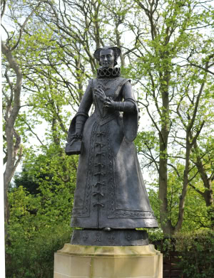Statue of Mary, Queen of Scots from Linlithgow Castle