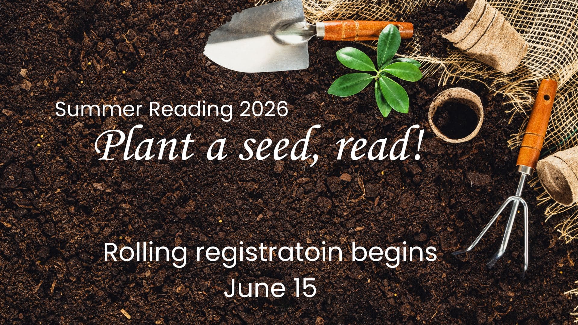 plant a seed, read!