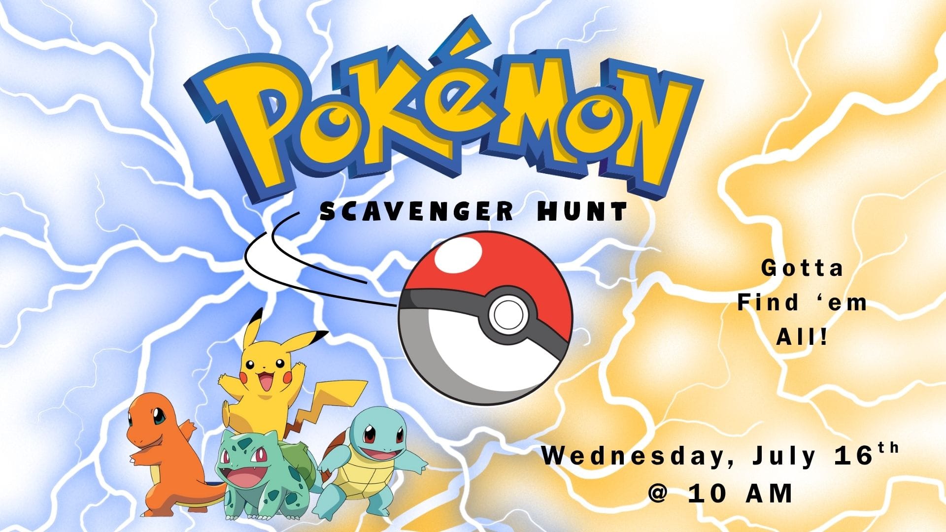 pokémon scavenger hunt