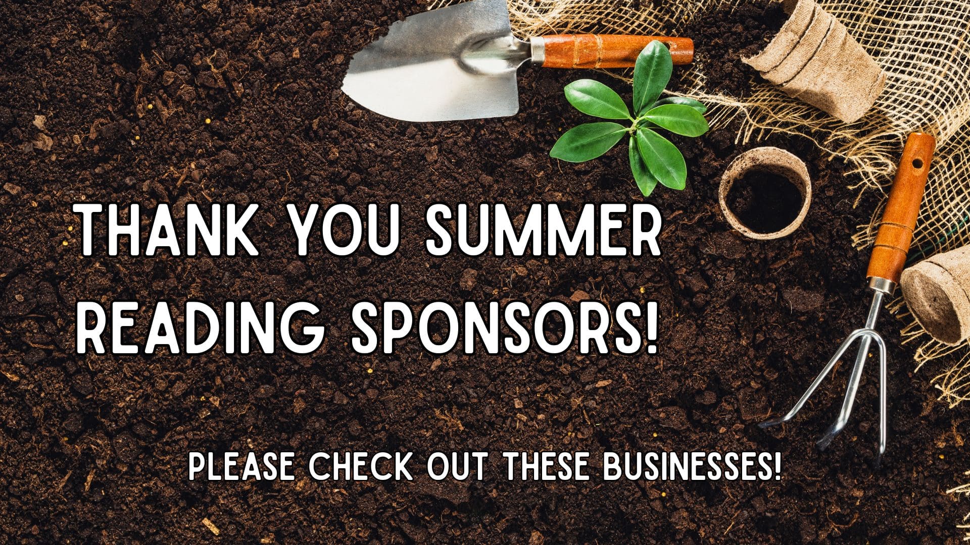 thank you summer reading sponsors!